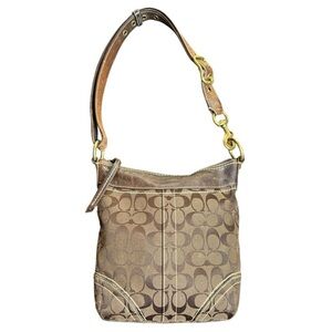 Y2K COACH SIGNATURE DUFFLE CROSSBODY BAG 10402 BROWN 2006